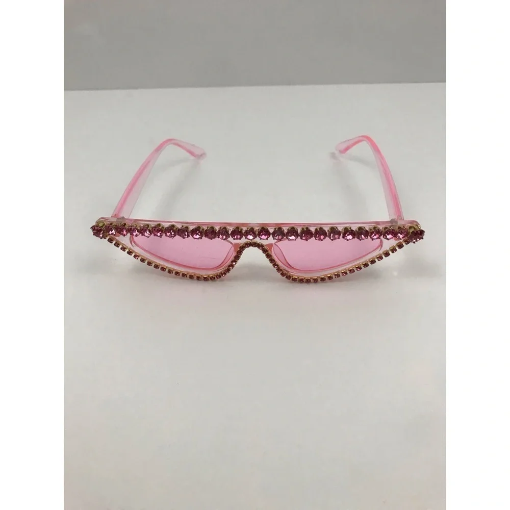 Rhinestone Decor Sunglasses
